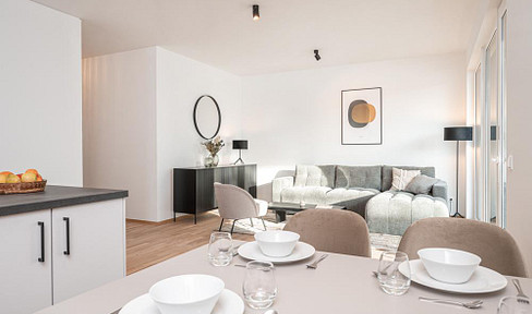Newly built apartment in Basdorf: 2 rooms, terrace, underfloor heating