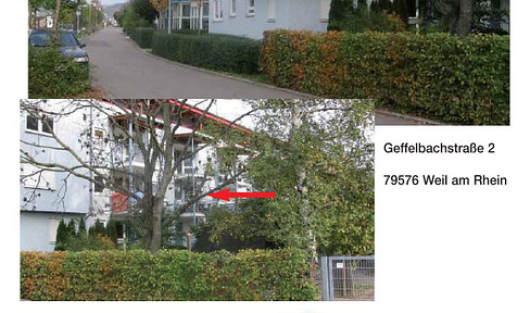 2 room apartment Weil am Rhein. Free, 50 sqm, 2nd floor, balcony, year of construction 1995, elevator, cellar