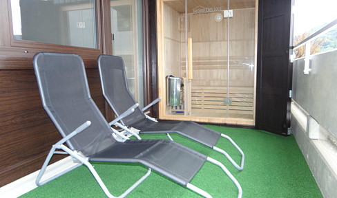 Furnished 2-room apartment with sauna and loggia in an excellent location