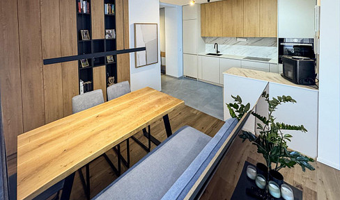 Modern 3-room apartment incl. carpentry & underground parking garage near Südbahnhofmarkt