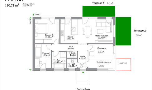 Great value for money: 3.5 room apartment with garden🌳ÜBERRASCHUNG 🎁 - First occupancy Fürstenfeldbruck