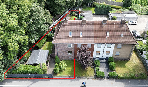 Well-kept corner terraced house with garage on the edge of the forest in Dattelnfor sale free of commission!