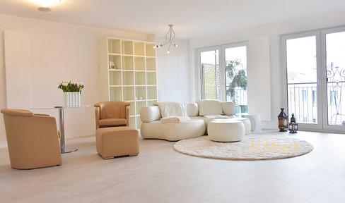 Beautiful large bright apartment - furnished! for long term rent! with balcony and parking lot