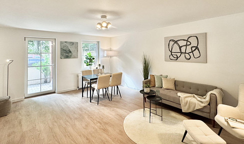Fantastic 3-room apartment with private terrace in sought-after beach location - available immediately