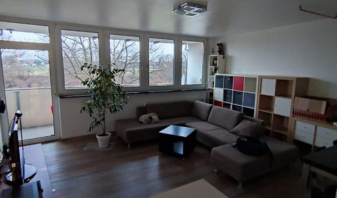 Wohnung (teilmöbliert) im Zentrum Erlangens - 1 Zimmer mit Küche und Balkon