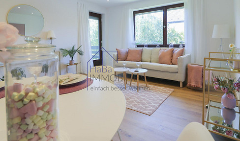 Charming 4-room apartment on the second floor with balcony and garden area