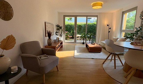 2-room apartment: green oasis with luxurious living ambience
