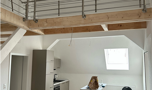 First occupancy in Singen-Bohlingen: 3.5-room attic apartment with gallery.