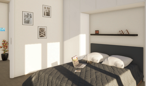 Newly built 3-room attic apartment with a terrace and panoramic views.