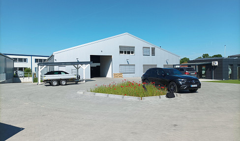 Commercial hall, 3 x warehouse 1002m² with office and social rooms 201m² / plot 6127m²