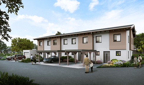 Modern new-build mid-terraced house in a quiet location in Memmingen - KFW-40 standard