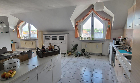 Bright apartment with distant view and sunny balcony 2 rooms in Riedstadt