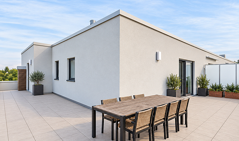 Neubau Penthouse 66 qm Terrasse, EBK, Stellplatz und Aufzug