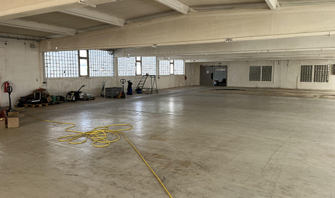 Warehouse/production space up to 7000 square meters / divisible from 200 square meters (ceiling height from 3 to 8 meters).