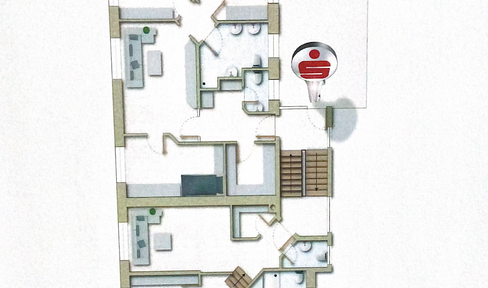 Apartment building for rent.
