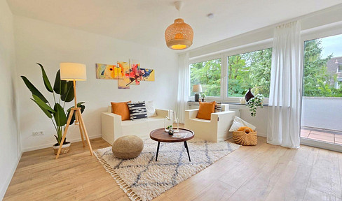 Ready-to-occupy 2-room apartment with balcony and parking space