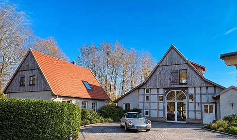 Magnificent half-timbered property with park-like grounds from private owner