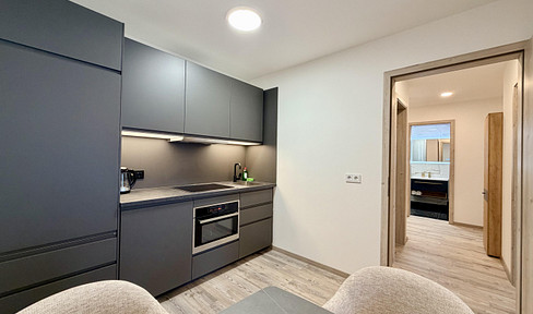 Neubau 3-Zimmer-Wohnung mit Einbauküche im Stadtzentrum, als Ferienwohnung genehmigt