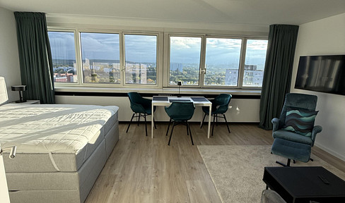 NEU Saniert - Vollmöbliertes 1-Zimmer Apartment mit Ausblick im SI-Centrum, ab sofort verfügbar