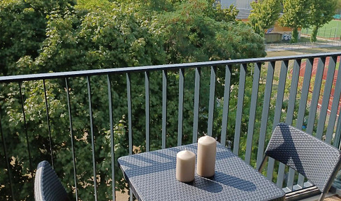 Bright, furnished apartment with a great view in Friedrichshain.