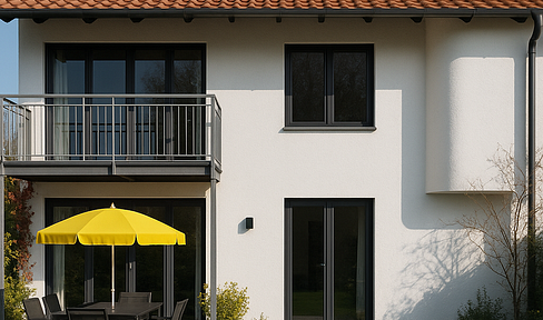 First occupancy after renovation - Stylish semi-detached house in Krailling