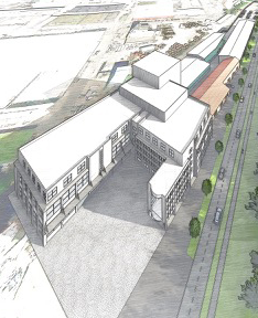 Spacious hall areas for sports, leisure, and wellness activities are available at the former steel mill.
