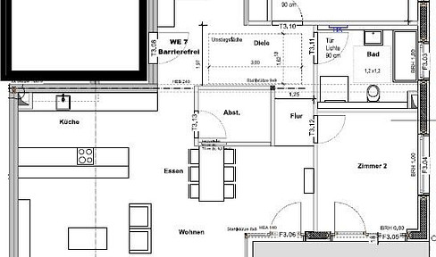 Neue Penthouse-Wohnung mit lichtdurchfluteten Räumen und einem Balkon mit tollem Ausblick