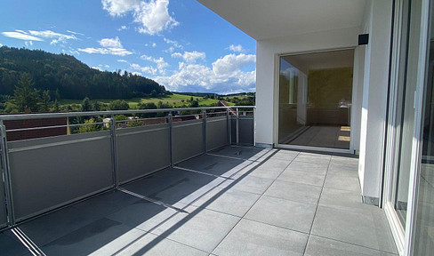 New penthouse apartment with light-flooded rooms and a balcony with a fantastic view