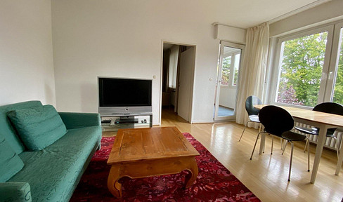 Bright 2-room apartment with a winter garden, furnished.