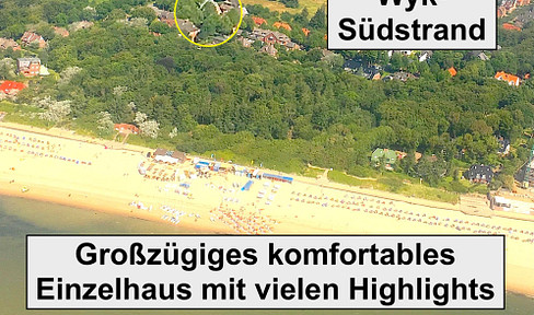 Seltene Gelegenheit: Wyk-Südstrand - exklusives Einzelhaus. Provisionsfrei!