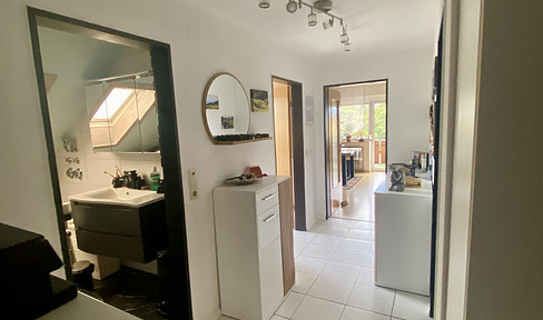 3-room attic apartment available for immediate occupancy.