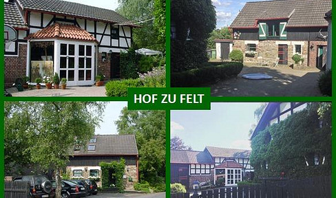 Historic farmhouse with 4 living units and a stable – live, work, or rent, located near Cologne and Bonn.
