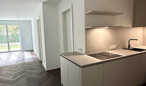 Exclusive 2-room new-build apartment on the ground floor with garden in Munich - Solln