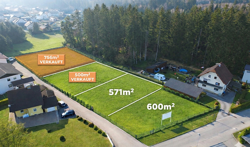 Attractive building plots in Bürmoos 571 and 600 sqm