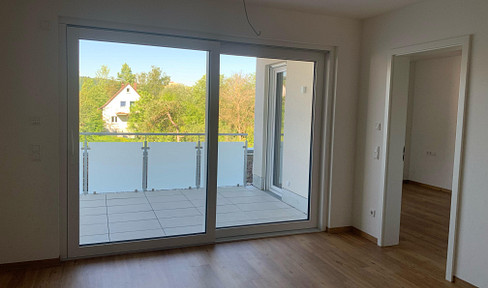 2.5 rooms in new building with kitchen on request