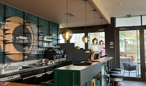 Dream property: Cocktail bar, bistro, restaurant with a garden area, total size 650 square meters, located in the city center of Lörrach.