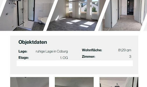 3 Zimmer Wohnung, 81,29 qm, Coburg Innenstadt, frisch modernisiert