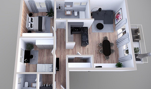 3-Zi. Neubauwohnung in Rheinsheim