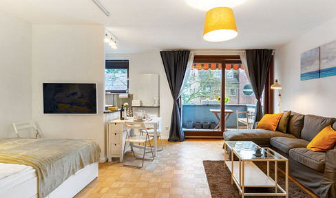 Furnished 1-room apartment, modern, quiet, well connected HH-Fuhlsbüttel
