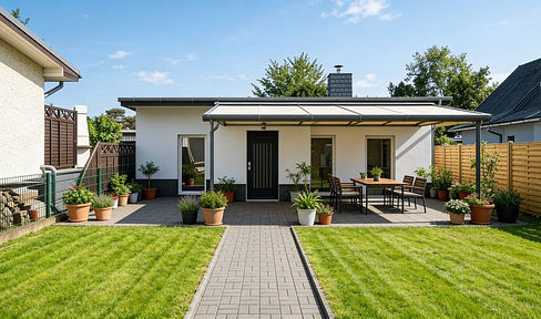 🏡 Neuer, barrierearmer Bungalow in ruhiger Lage, auf Erbbaurecht in Berlin-Bohnsdorf
