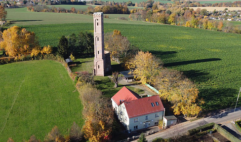 Rare opportunity: Döbelner Holländerturm with residential building and 2,770 m² of land