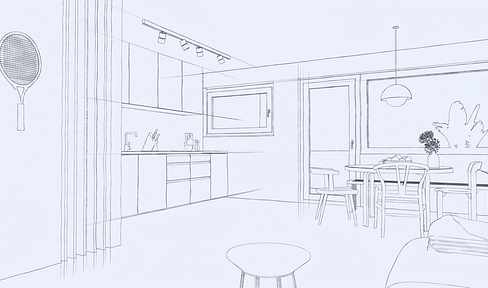 Neu renoviert: 3 Zimmer Architekten Wohnung