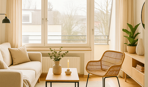 Wohntraum in Münchens Bestlage Harlaching: Stilvolle 3-Zimmer-Südbalkon-Wohnung