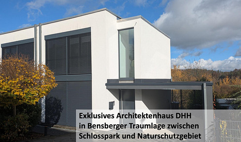 Exclusive architect's house DHH in Bensberg dream location at the castle park / nature reserve