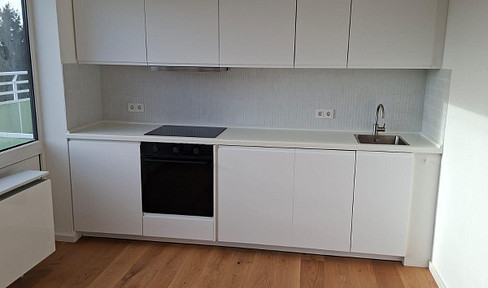 Fully furnished 1-room apartment with large roof terrace