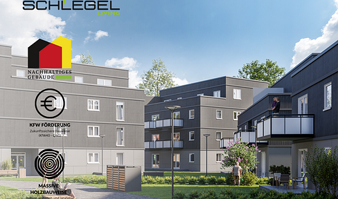 Penthouse 01 mit zwei Dachterrassen a 13 m² + 51 m² - Haus 3 oder 4