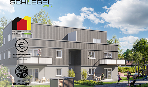 Penthouse 01 mit zwei Dachterrassen a 28 m² Süd + 4,58 m² West - Haus 5