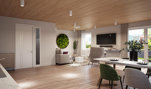 Citywohnen Murrgärten - House 5/6 - Ground floor - Apartment 01 with 160m² garden area