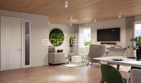 Apartment 01 with a 15m² terrace and a 160m² garden area – Ground floor – House 5 or 6.