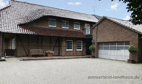 Landhaus mit 310m² Wohnfläche und 600m² Hallenfläche – Wohnen & Arbeiten in Westerstede Ammerland